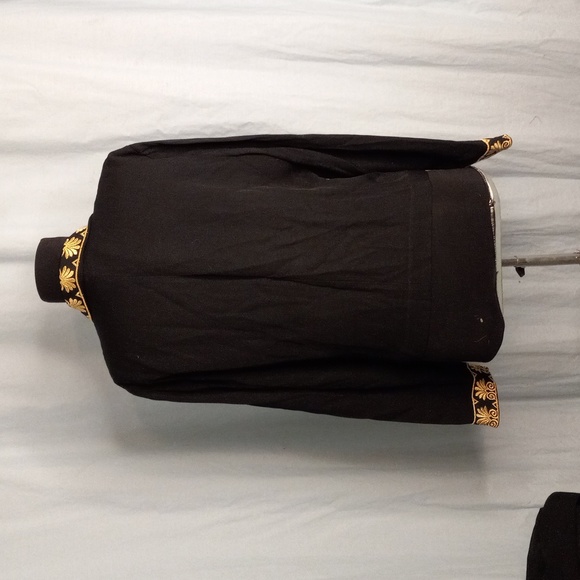 Positive Attitude 12 Cropped Jacket Black Gold Embroidered Regency - Picture 9 of 10